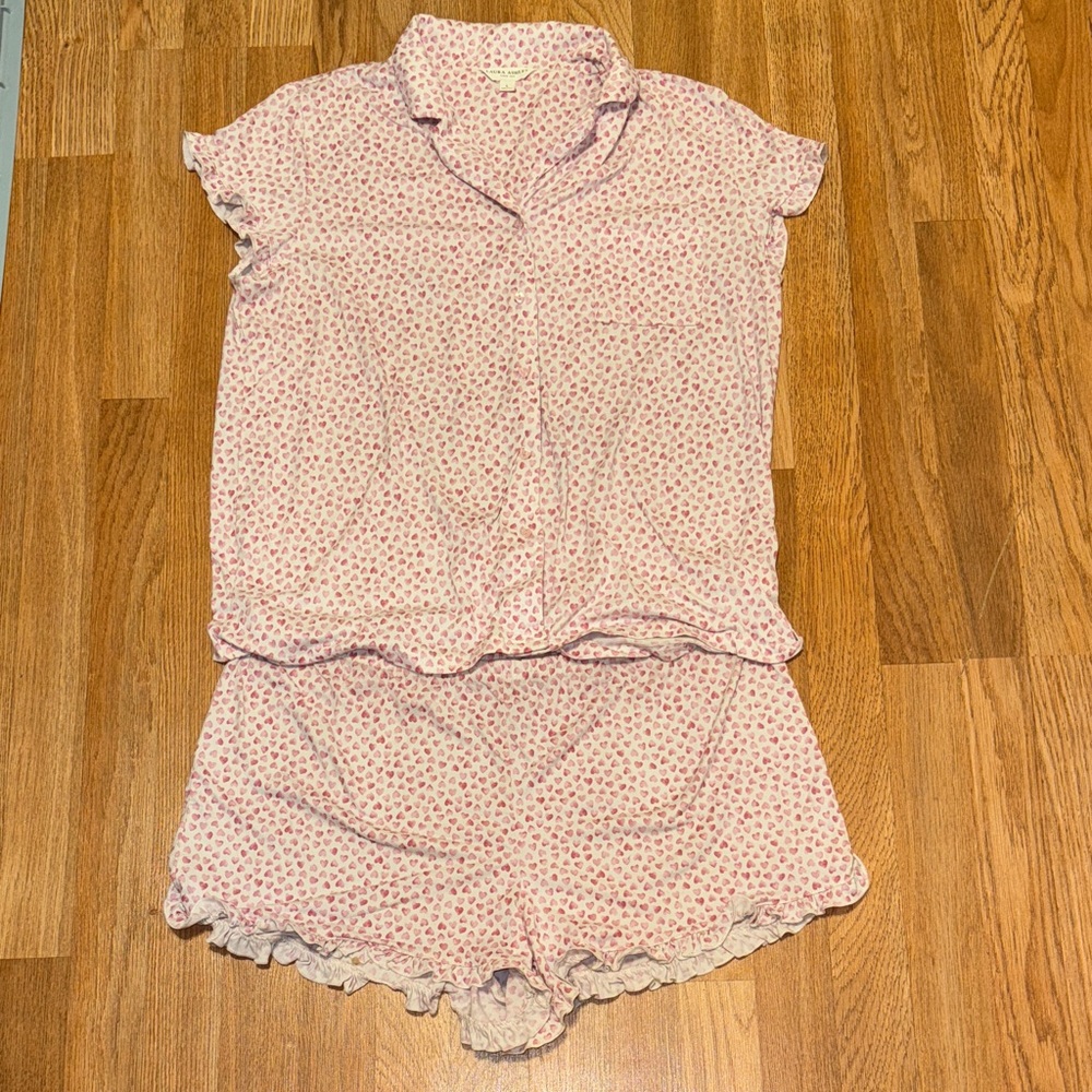 Laura Ashley Heart Pajama Set